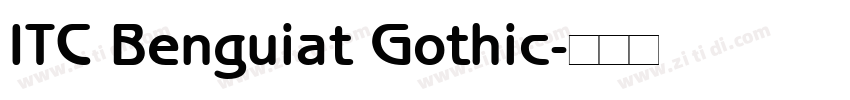 ITC Benguiat Gothic字体转换